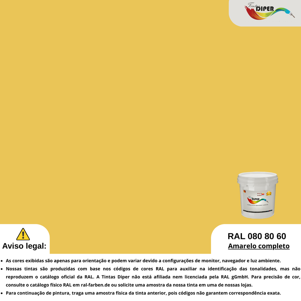 RAL 080 80 60(DD)Amarelo completo