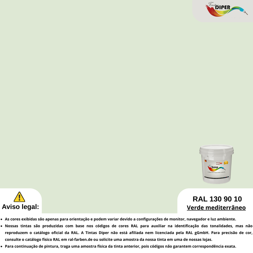 RAL 130 90 10 (T) Verde mediterrâneo | Diper