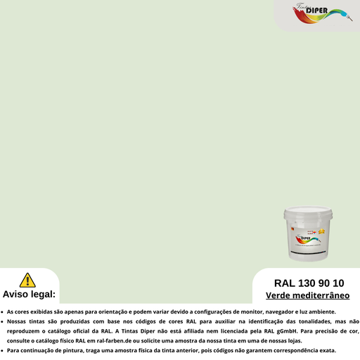RAL 130 90 10 (T) Verde mediterrâneo