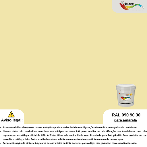 RAL 090 90 30(T)Cera amarela
