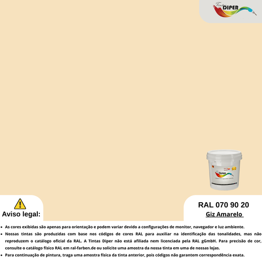 RAL 070 90 20 (T)Giz amarelo