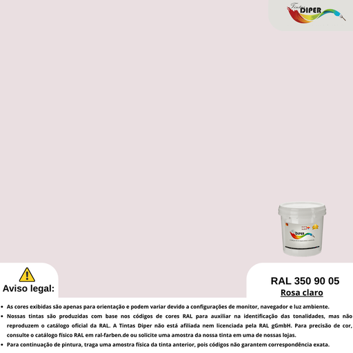RAL 350 90 05 (P) Rosa clara
