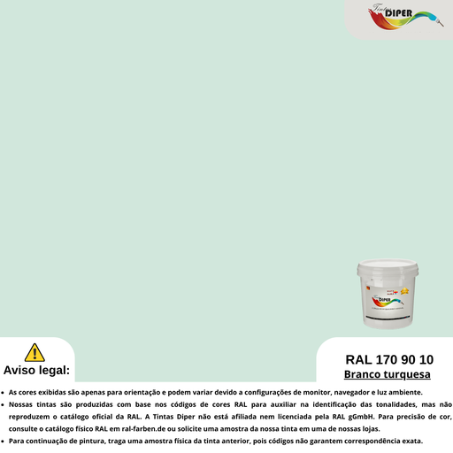 RAL 170 90 10(P)Branco turquesa