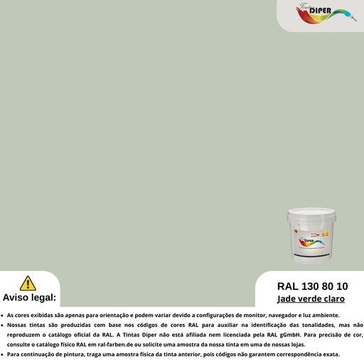 RAL 130 80 10(P)Jade verde claro
