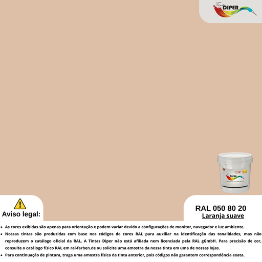 RAL 050 80 20(T)Laranja suave