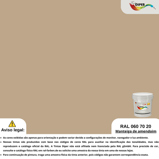 RAL 060 70 20 (D) Manteiga de amendoim