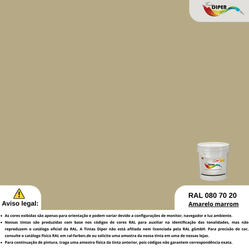 RAL 080 70 20(D)Amarelo marrom
