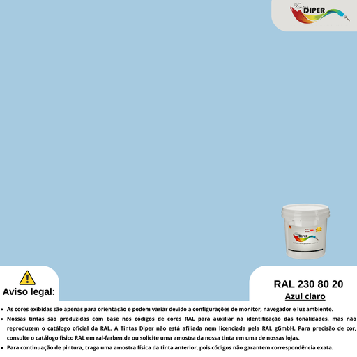 RAL 230 80 20(T)Azul claro