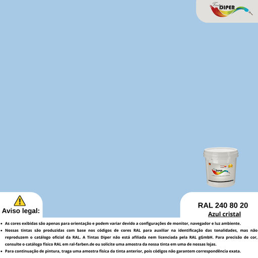 RAL 240 80 20(P)Cristal azul