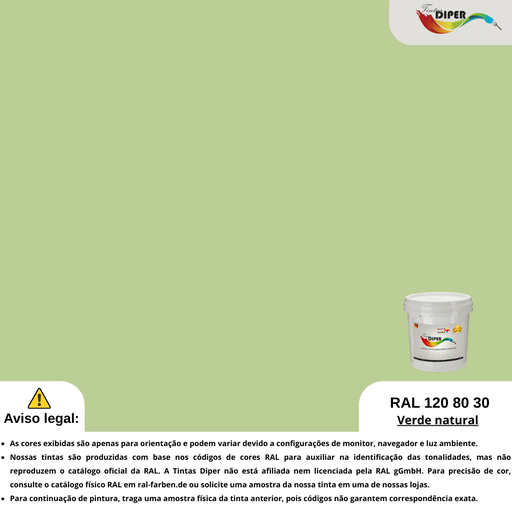 RAL 120 80 30 (T) Verde natural