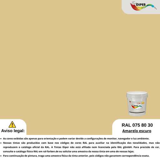 RAL 075 80 30(T)Amarelo escuro