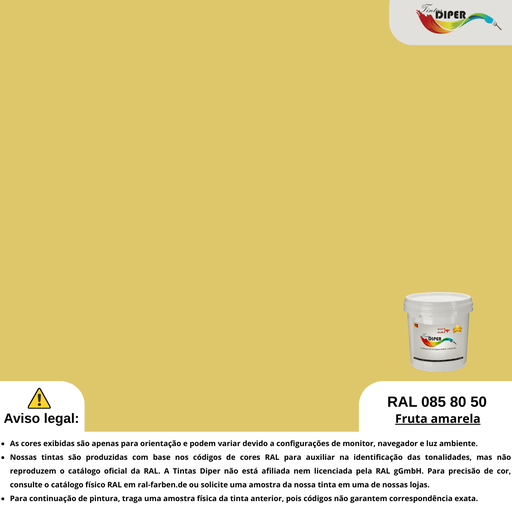 RAL 085 80 50(D)Fruta amarela