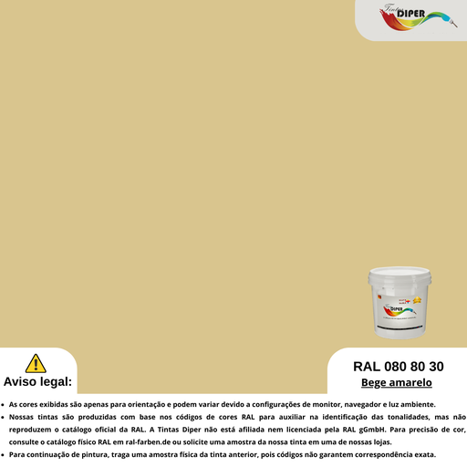 RAL 080 80 30(T)Amarelo bege