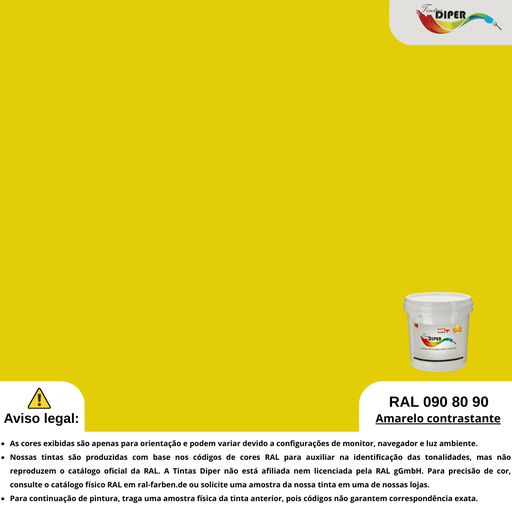 RAL 090 80 90(DD)Amarelo contrastante