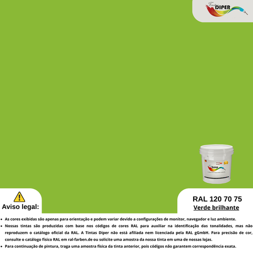 RAL 120 70 75(DD)Verde brilhante