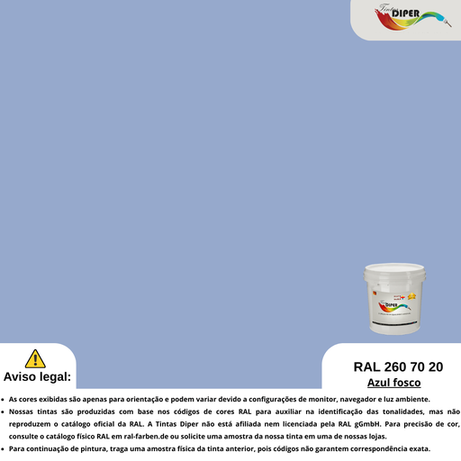 RAL 260 70 20 (T) Azul fosco