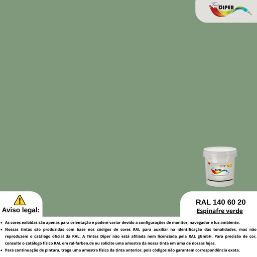RAL 140 60 20(D)Espinafre verde