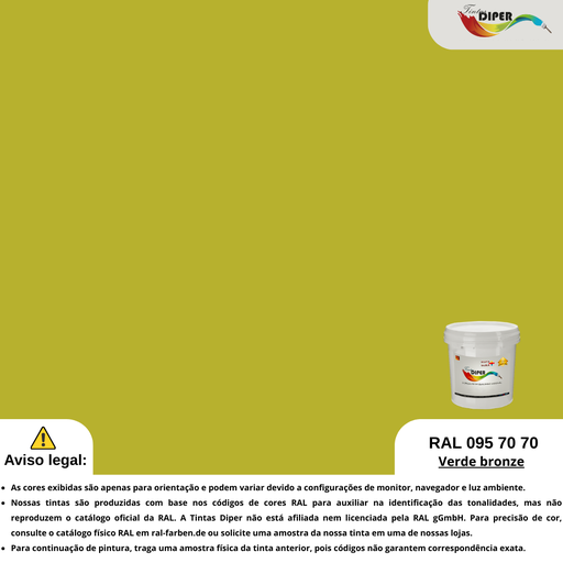 RAL 095 70 70(D)Verde bronze