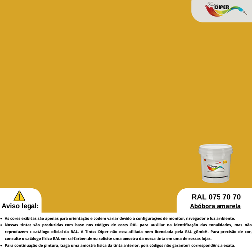 RAL 075 70 70(DD)Amarelo abóbora