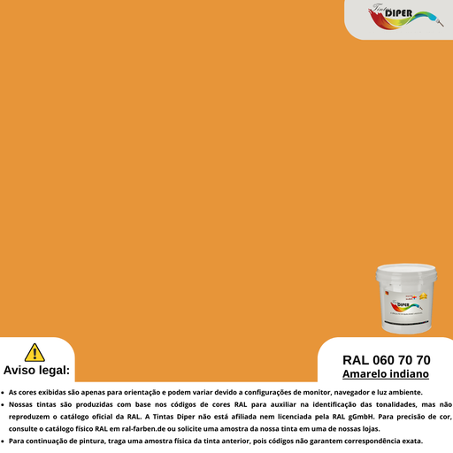 RAL 060 70 70(DD)Amarelo indiano