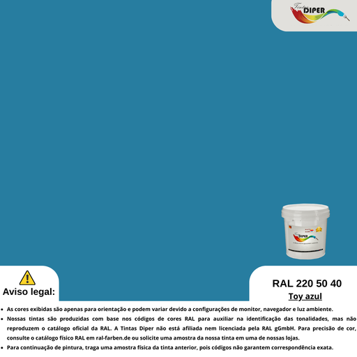 RAL 220 50 40(D)Brinquedo azul