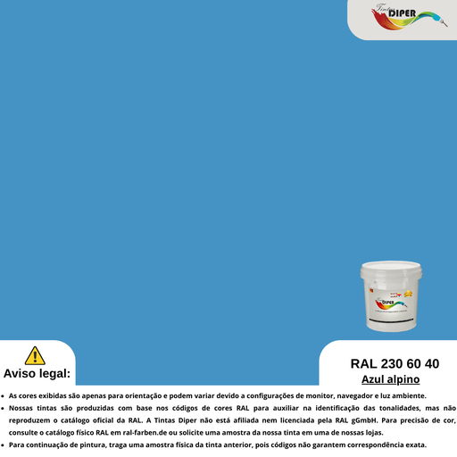 RAL 250 60 40 (D) Azul estrutural