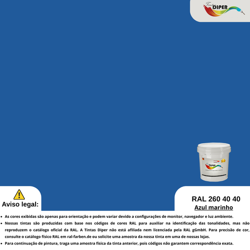 RAL 260 40 40(DD)azul-marinho
