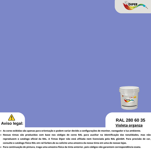 RAL 280 60 35(D)Violeta de organza