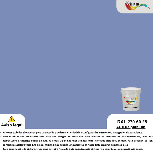 RAL 270 60 25(D)Azul Delphinium