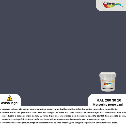 RAL 280 30 10(DD)Meteorito preto azul