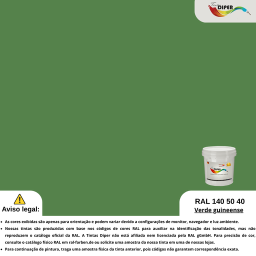RAL 140 50 40(DD)Verde guineense