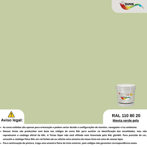 RAL 110 80 20(D)Sorvete de menta