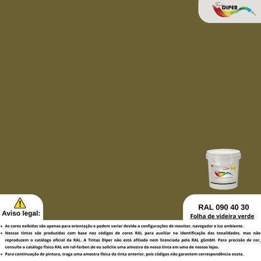 RAL 090 40 30(DD)Folha de videira verde