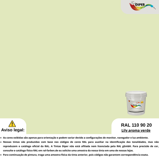 RAL 110 90 20(D)Aroma de lírio verde
