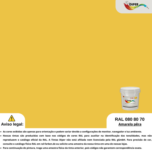 RAL 080 80 70(D)Pêra amarela