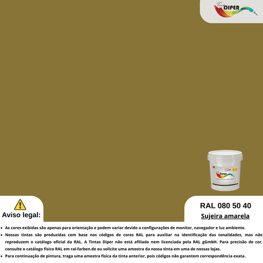 RAL 080 50 40(DD)Sujeira amarela