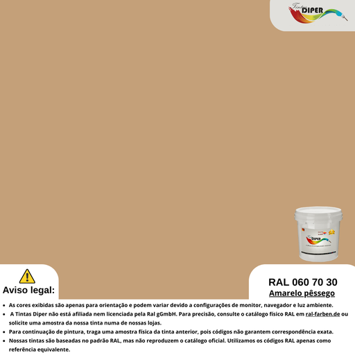 RAL 060 70 30(DD)Amarelo pêssego