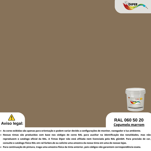 RAL 060 50 20 (D) Cogumelo Marrom