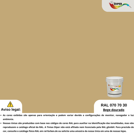 RAL 070 70 30(D)Bege dourado