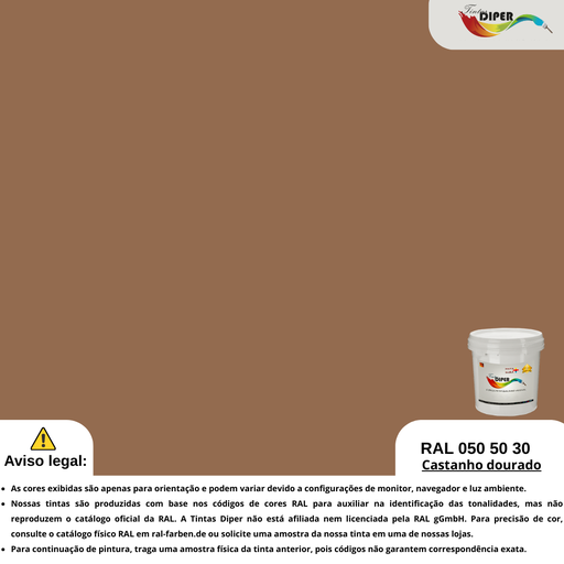 RAL 050 50 30(DD)marrom dourado