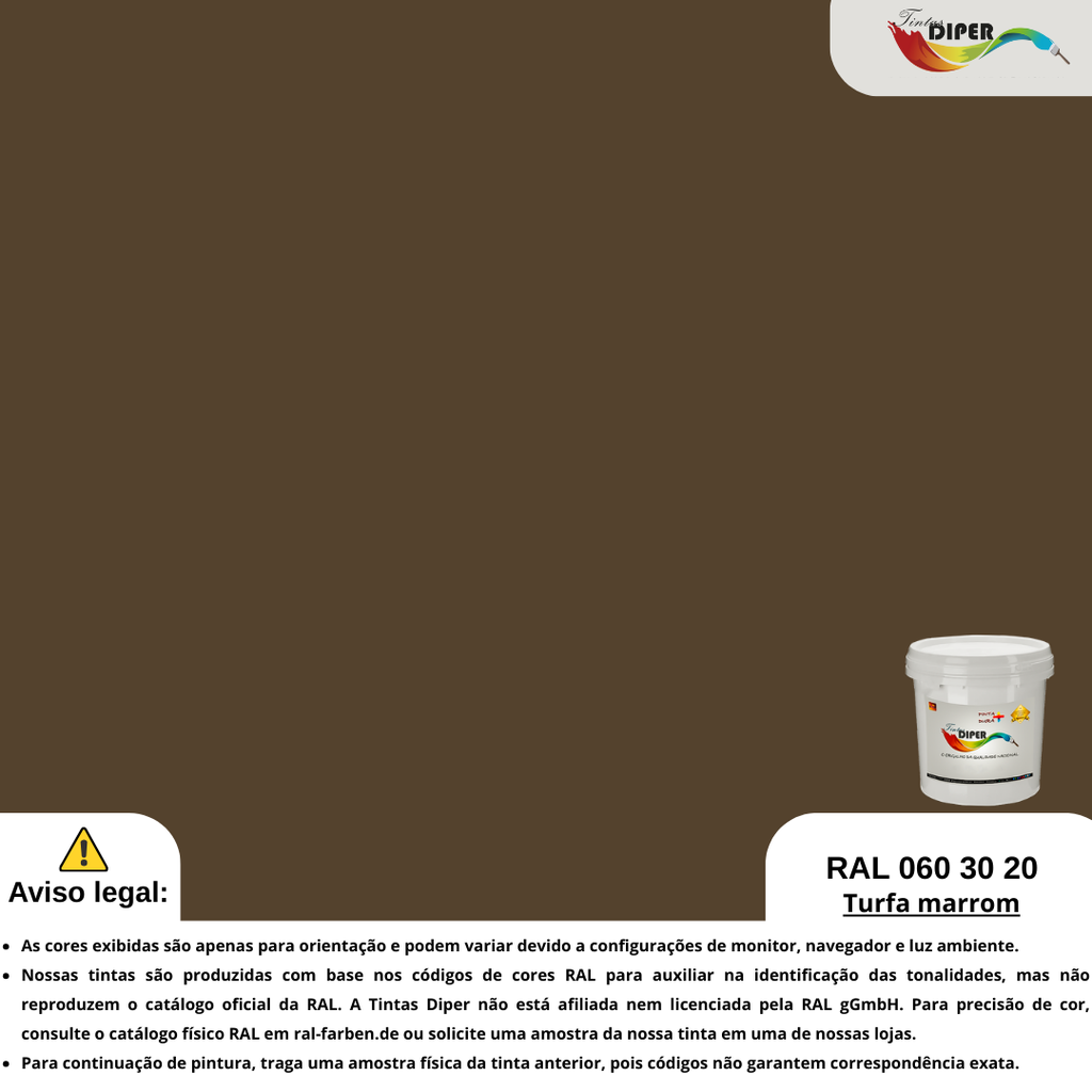 RAL 060 30 20(DD)Turfa marrom | Diper