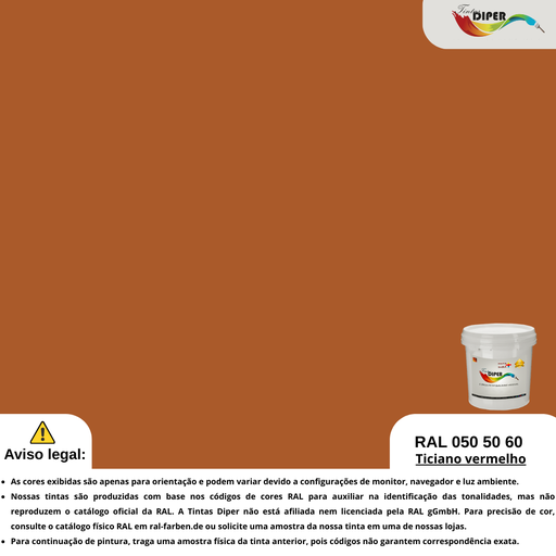 RAL 050 50 60(D)Vermelho Ticiano