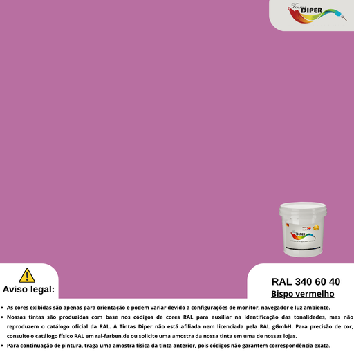 RAL 340 60 40 (D) Bispo Vermelho
