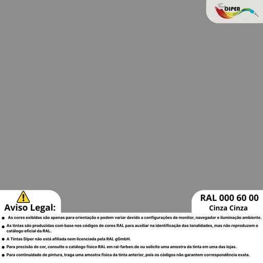 RAL 000 60 00(T) Cinza Cinza